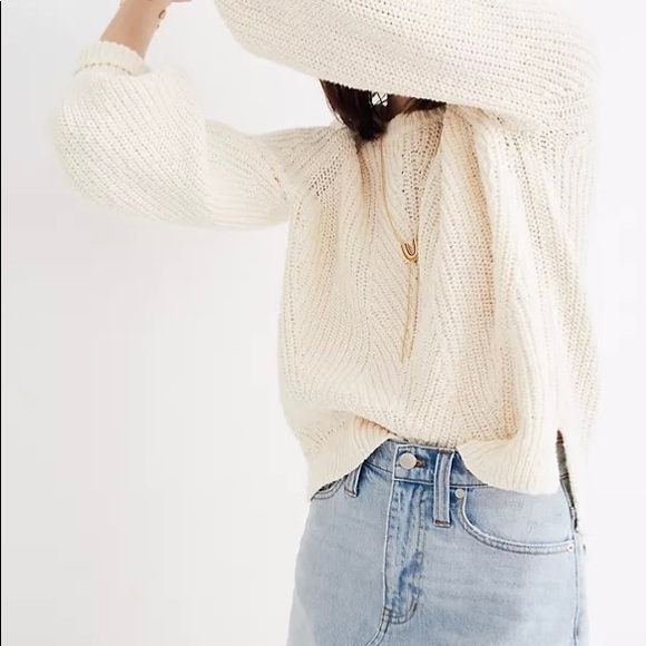 Madewell Ballon-sleeve Pullover Sweater - Picture 1 of 6